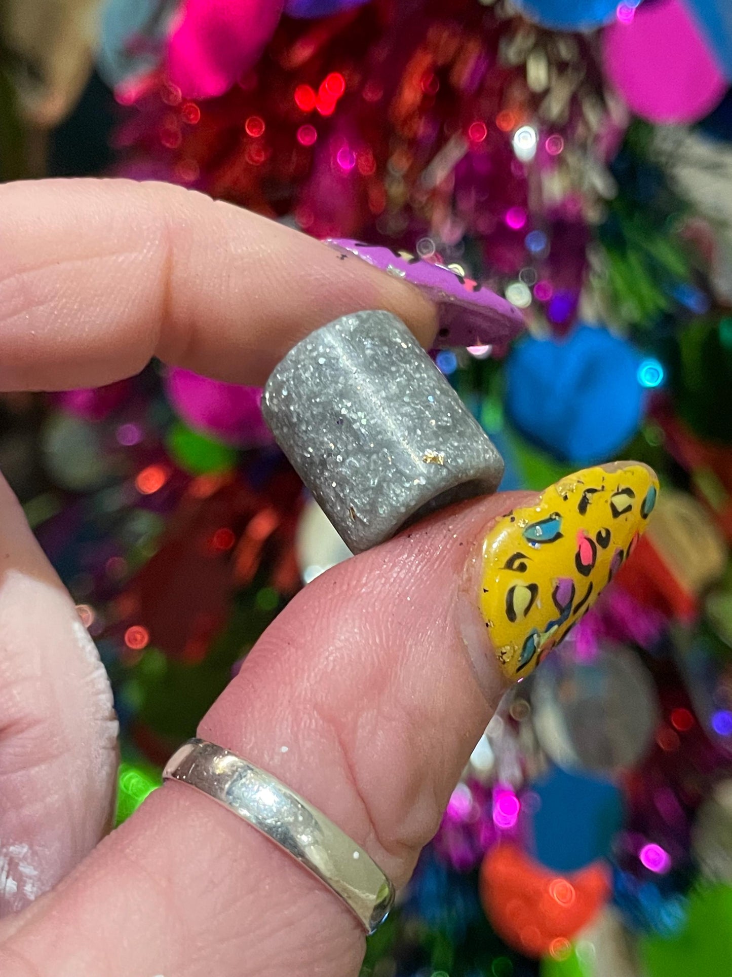 Disco Ball  Acrylic Dreadlock Bead