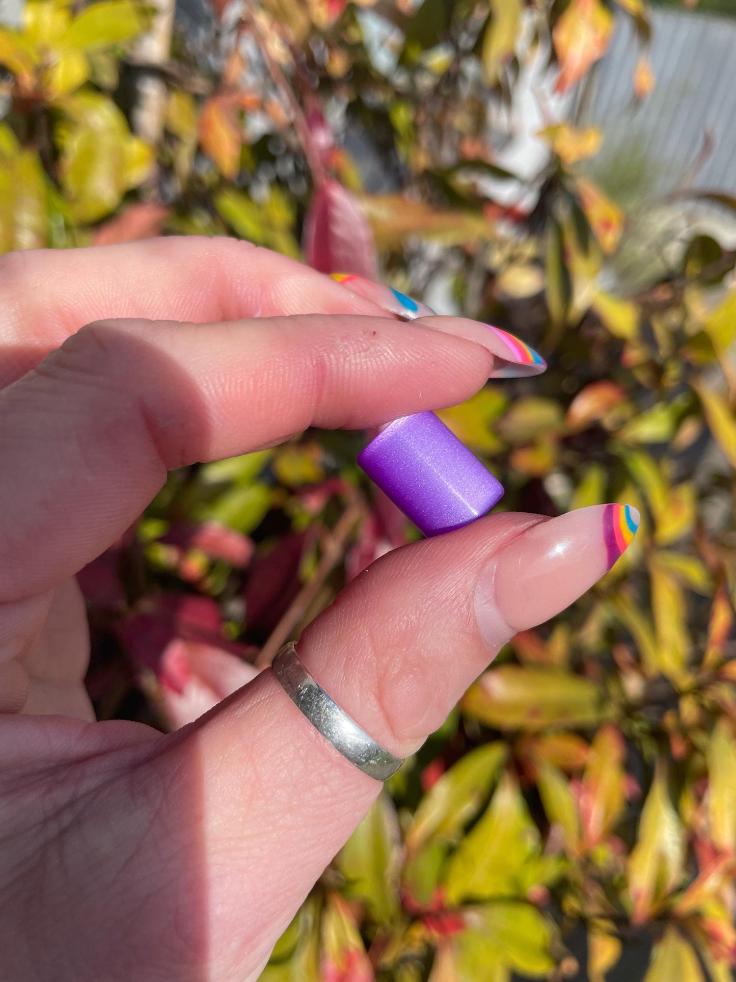 Violet Flash Acrylic Dreadlock Bead
