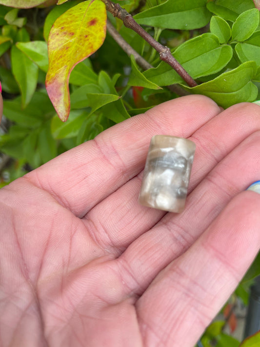 Pearl acrylic dreadlock bead