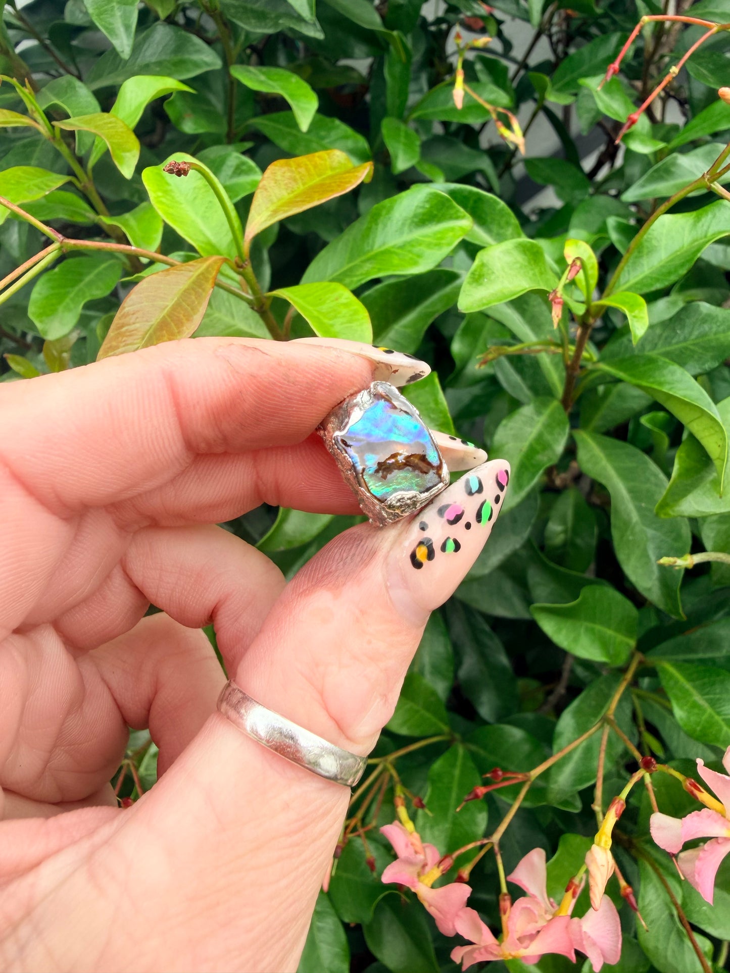 8mm “Eye” abalone shell bead