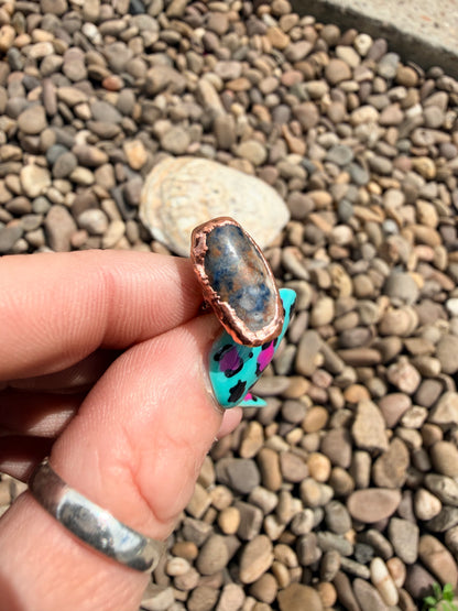 6mm Floating Sodalite Dreadlock Ring