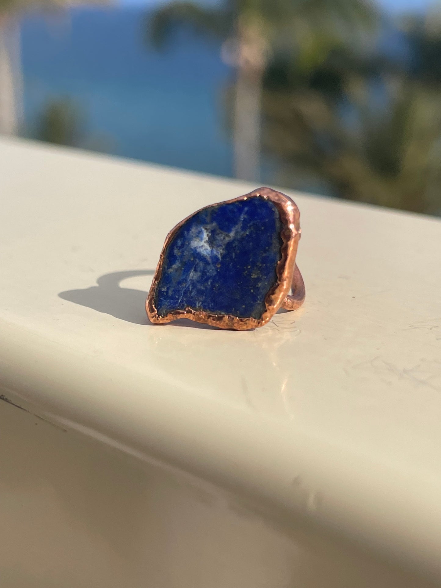Lapis Lazuli Copper Ring