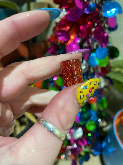 Glitter Collection Acrylic Dreadlock Beads