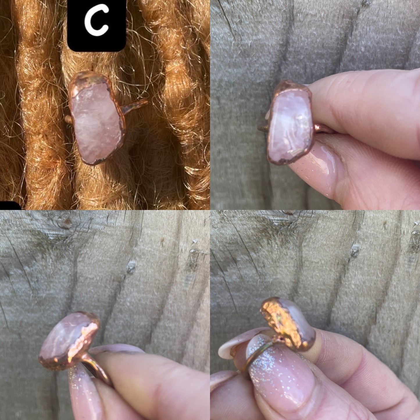 Rose Quartz Floating Crystal Collection