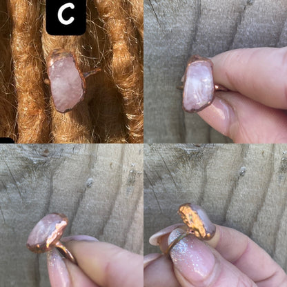 Rose Quartz Floating Crystal Collection