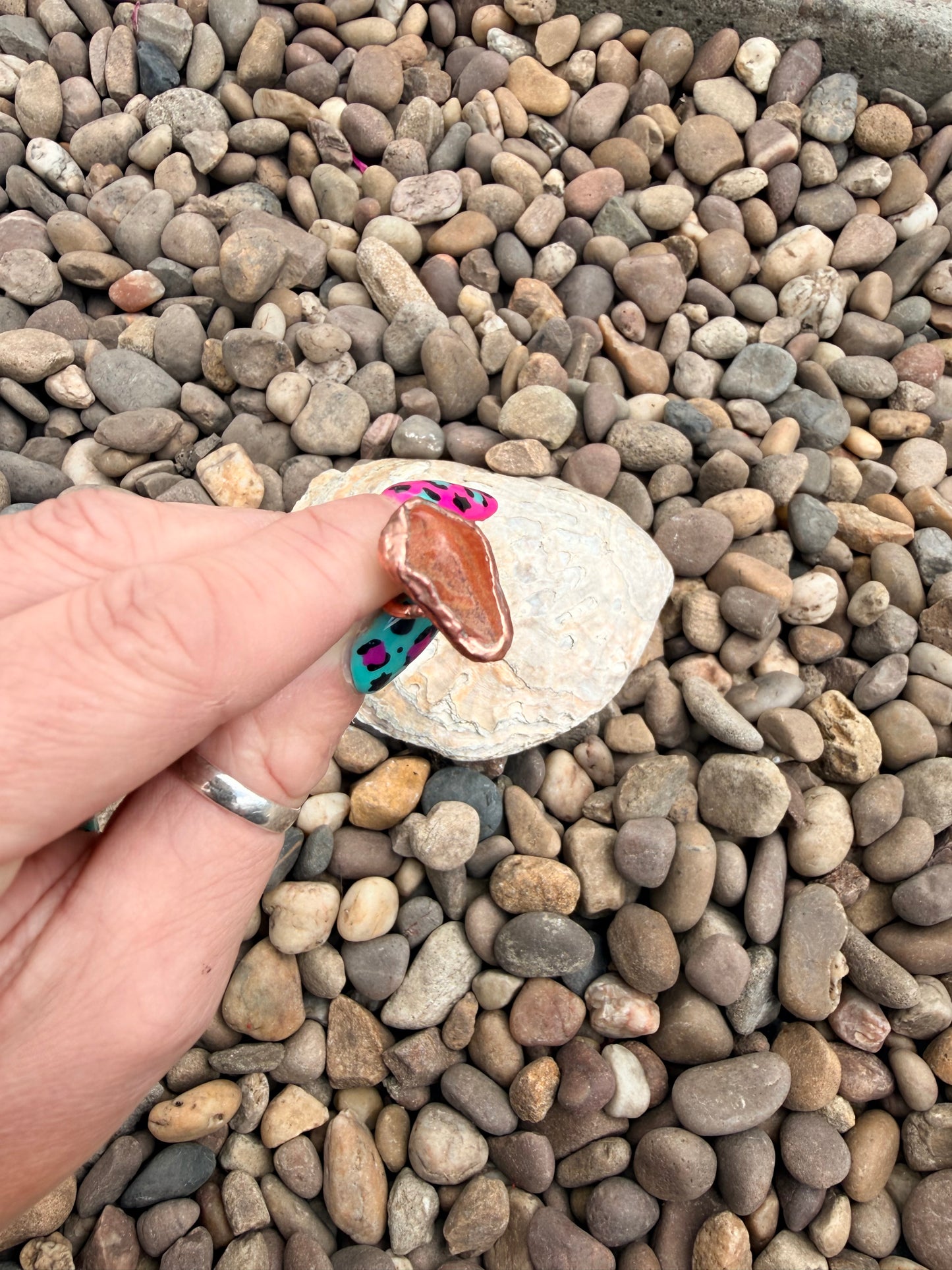 6mm Floating Jasper Dreadlock Ring