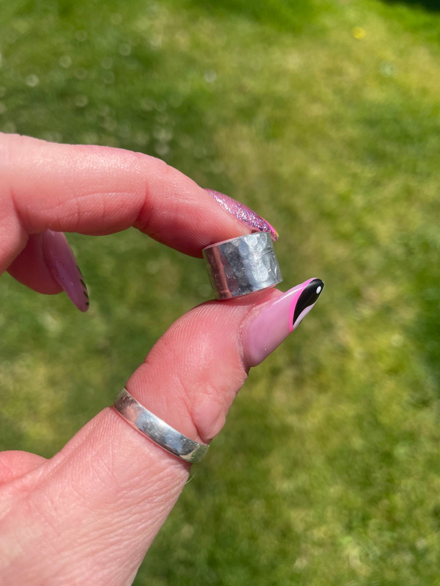 Hammered Ally Aluminium Dreadlock Bead