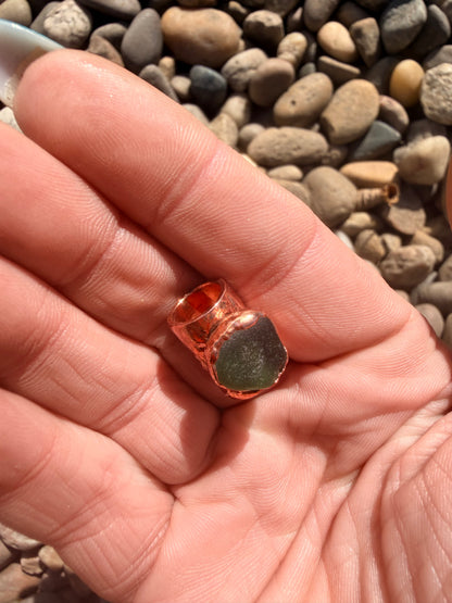 “Eye” 8mm Seaglass Bead