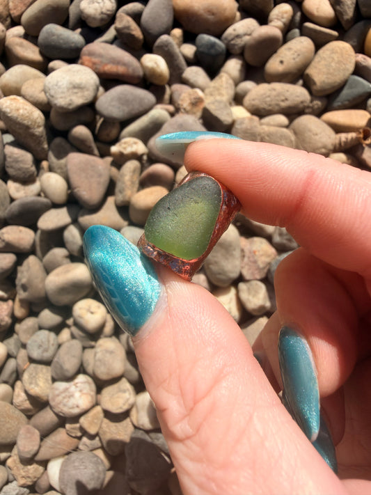 “Hunk” 10mm Seaglass Bead