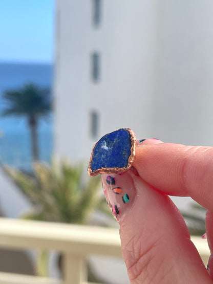 Lapis Lazuli Copper Ring