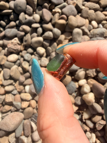 “Bean” 6mm Seaglass Bead