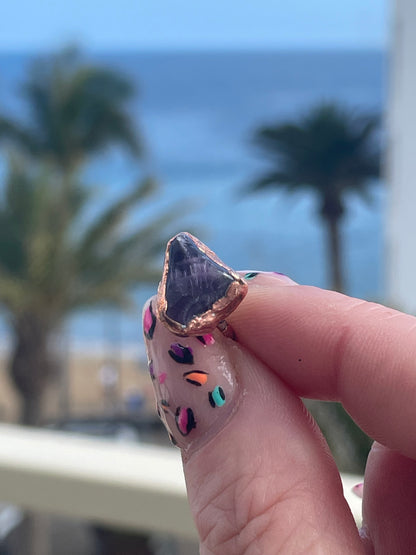 Triangular Floating Amethyst Crystal