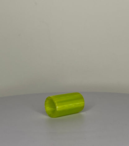 Lime Acrylic Dreadlock Bead
