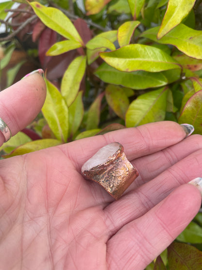 Rose Quartz Copper Bead