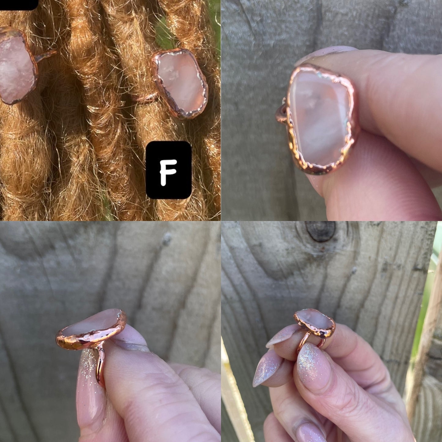 Rose Quartz Floating Crystal Collection