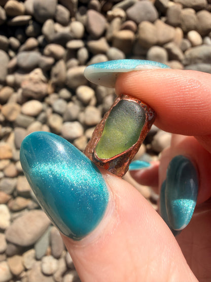 “Tear” 8mm Seaglass bead