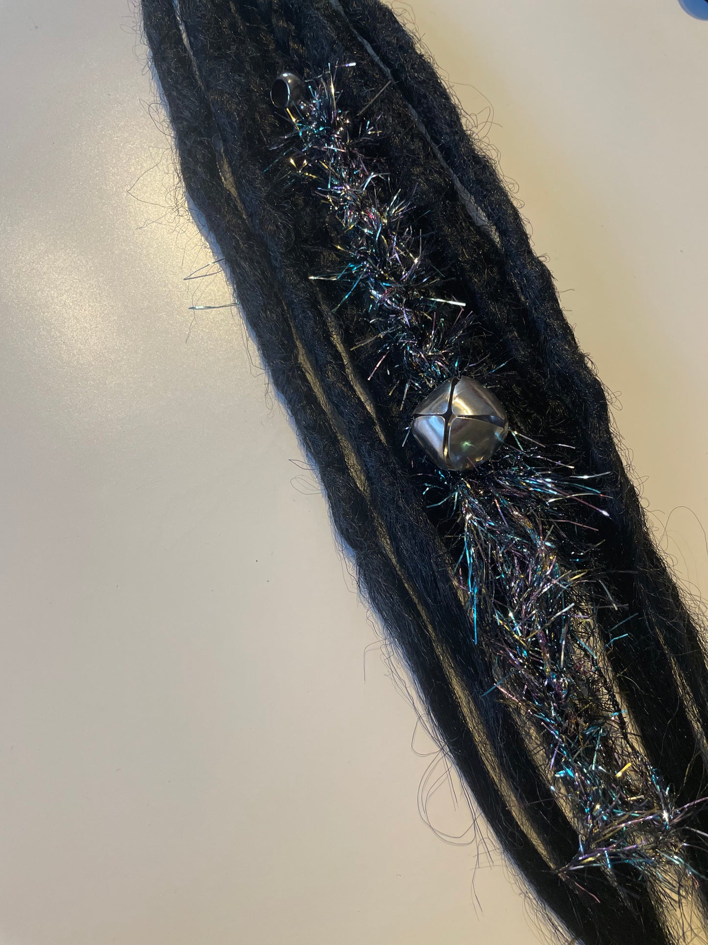 Black Festive Jingle Bell Bead Wrap