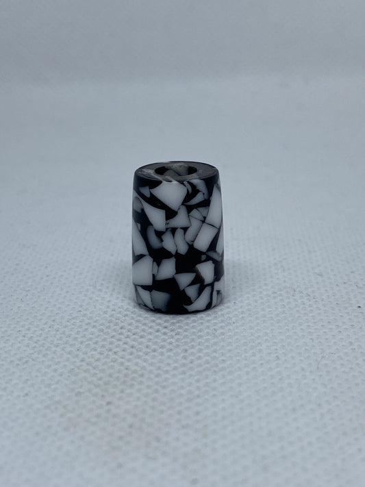 Monochrome Chip Acrylic Dreadlock Bead