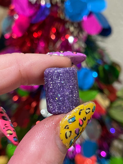 Glitter Collection Acrylic Dreadlock Beads