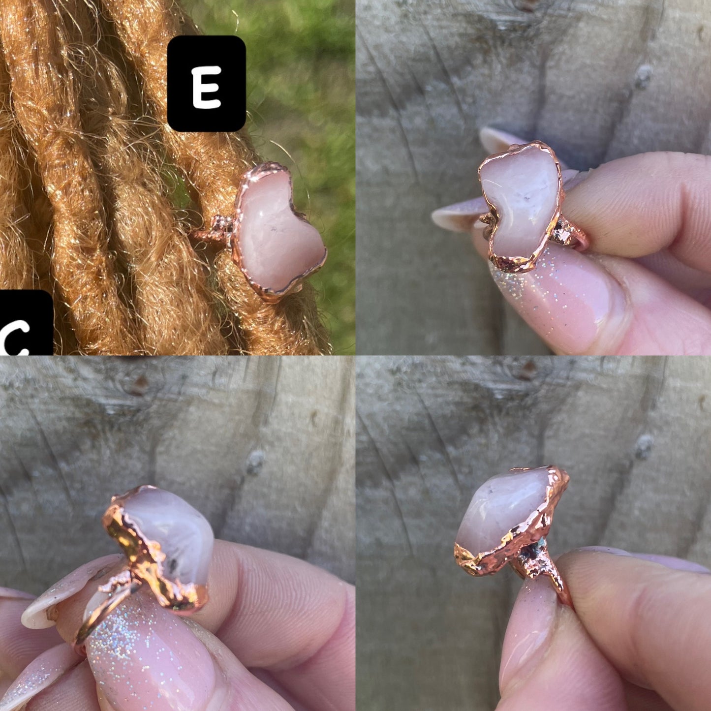 Rose Quartz Floating Crystal Collection