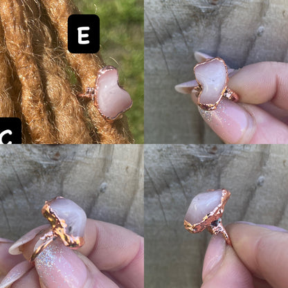 Rose Quartz Floating Crystal Collection