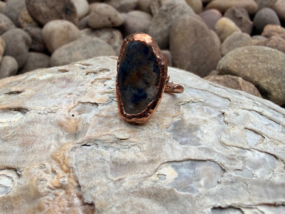 6mm Floating Sodalite Dreadlock Ring