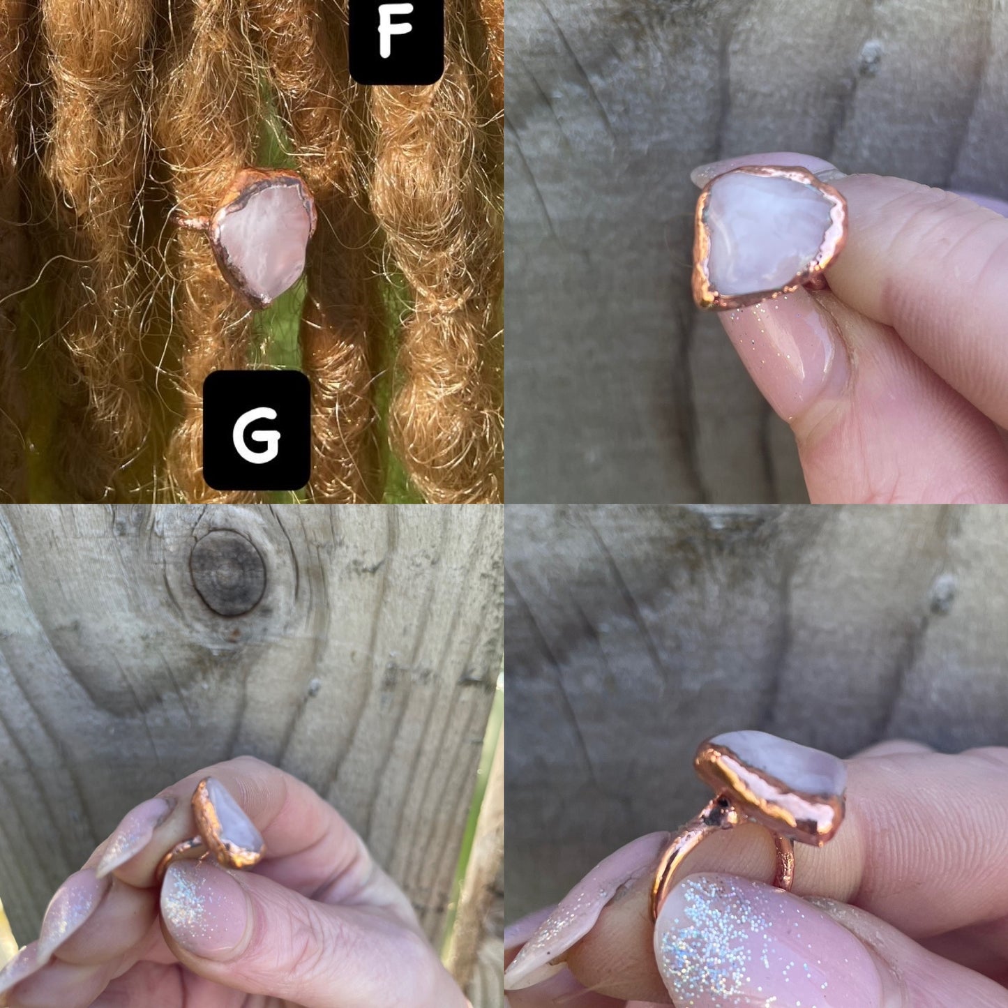 Rose Quartz Floating Crystal Collection