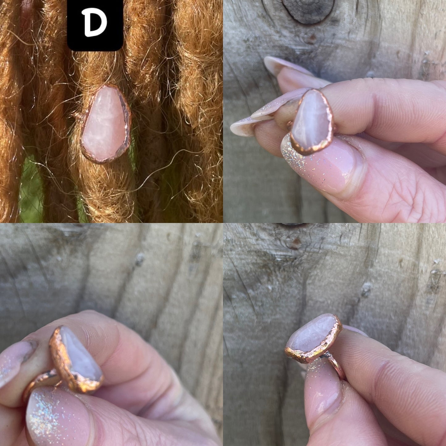 Rose Quartz Floating Crystal Collection