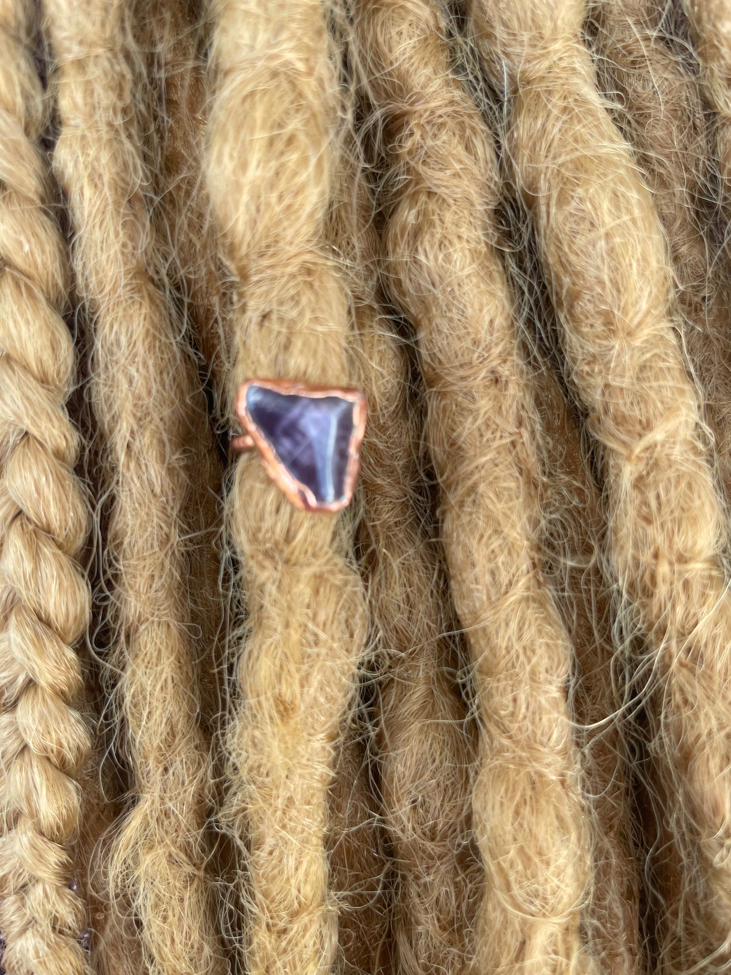 Triangular Floating Amethyst Crystal