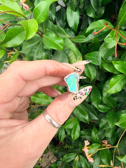 8mm “Dazzle” abalone shell bead