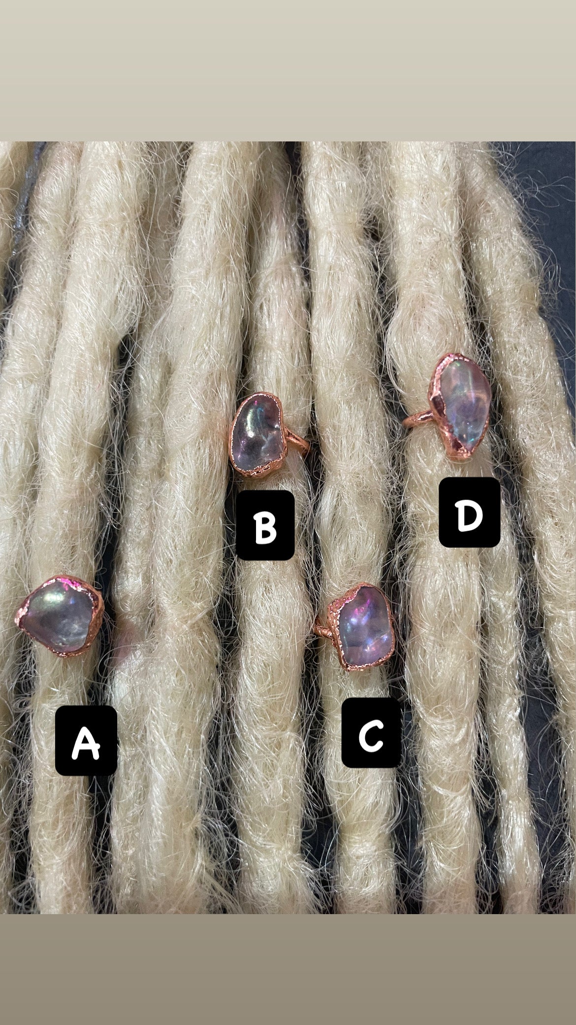 Floating Aura Quartz Crystal Beads