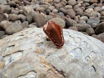6mm Floating Jasper Dreadlock Ring