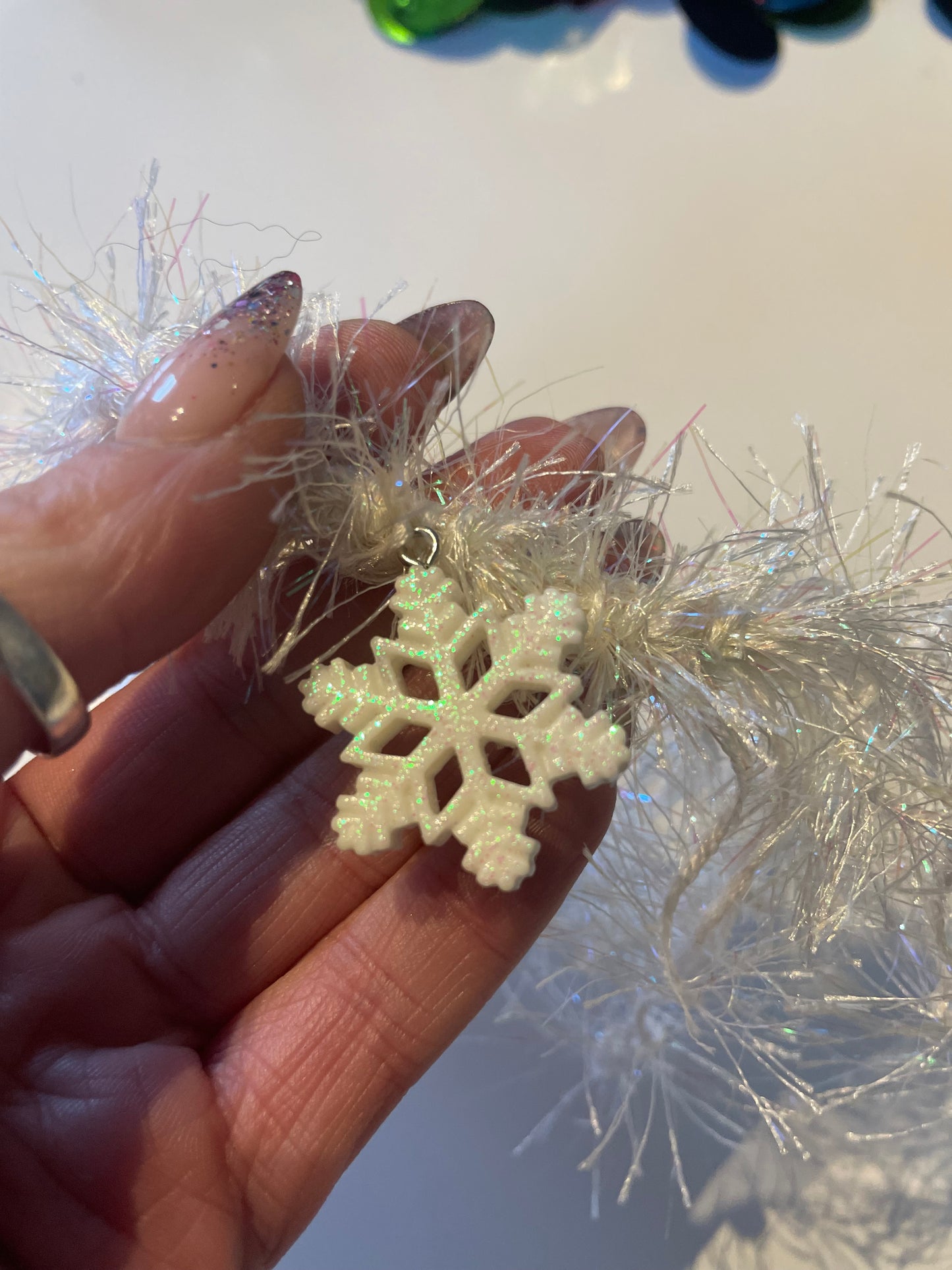 Snow Flake Festive Bead Wrap