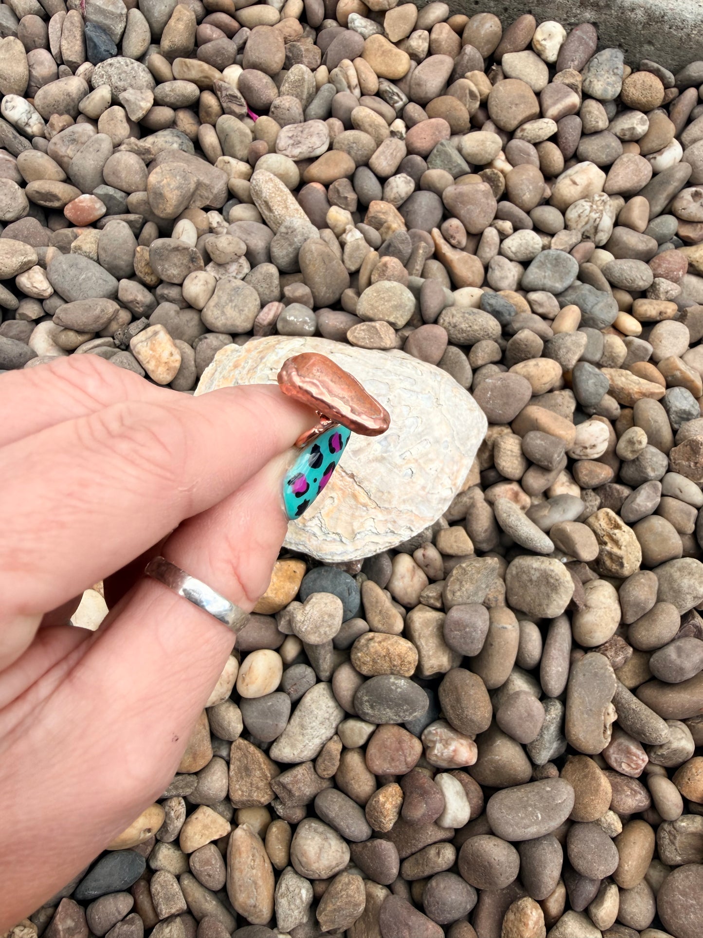 6mm Floating Jasper Dreadlock Ring