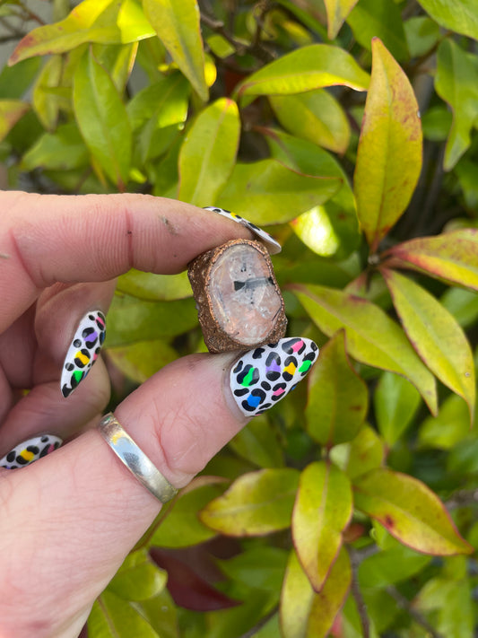 Tourmaline Quartz Copper Bead