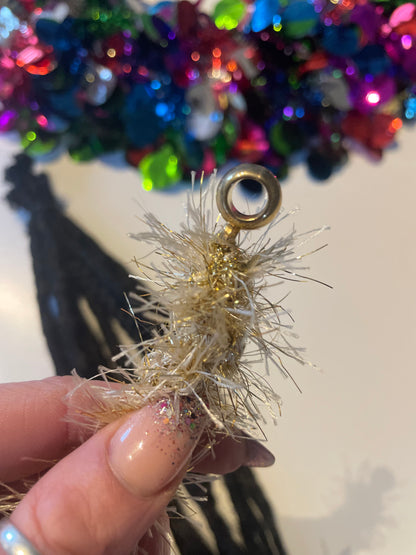 Golden Festive Jingle Bell Bead Wrap