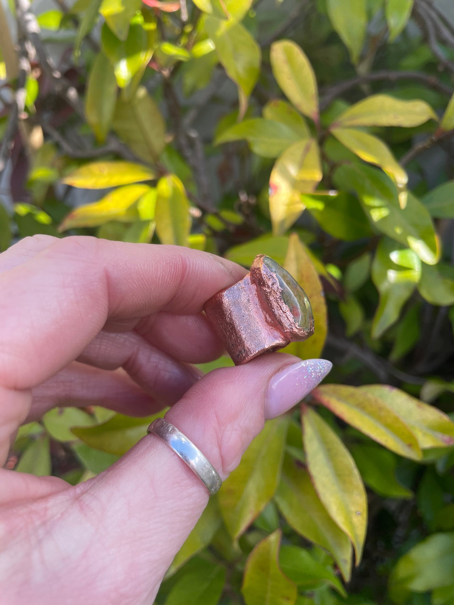 Copper Unakite Bead