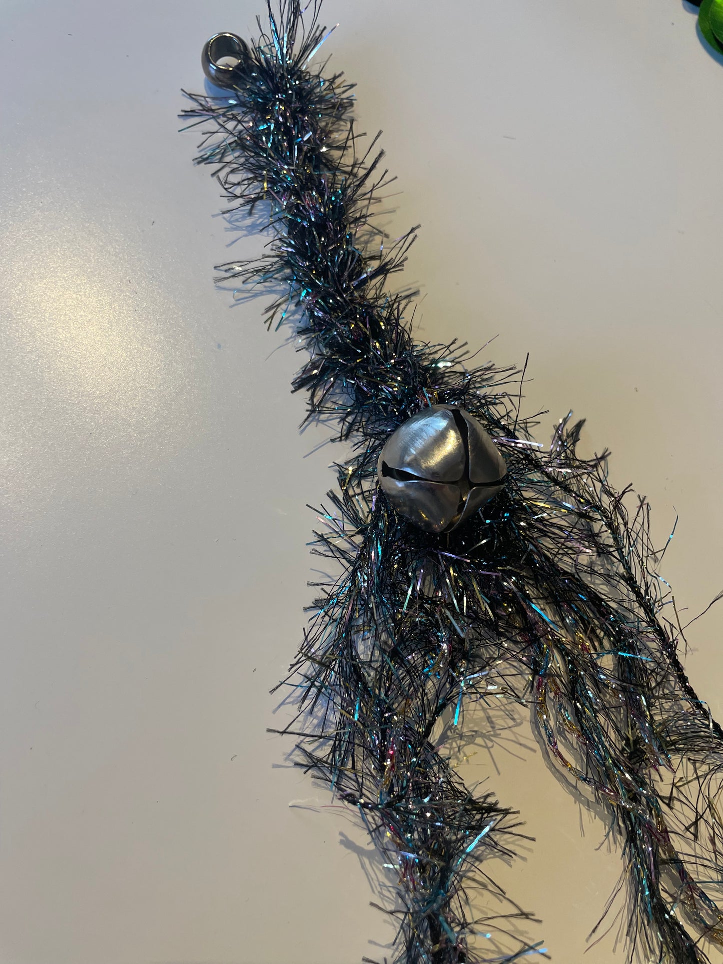 Black Festive Jingle Bell Bead Wrap
