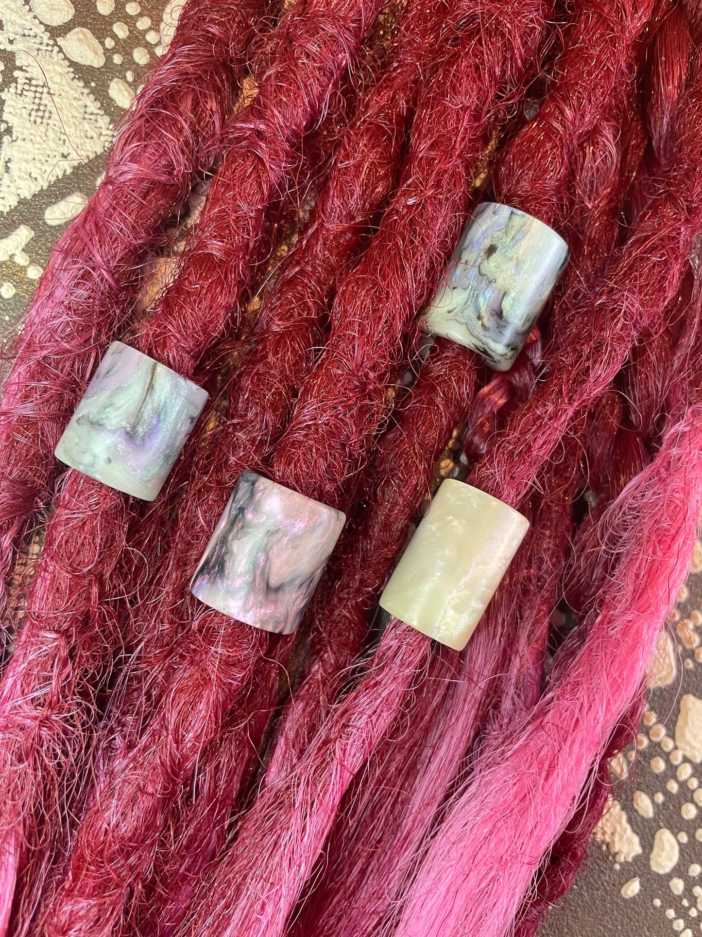 Sky Acrylic Dreadlock Bead Collection