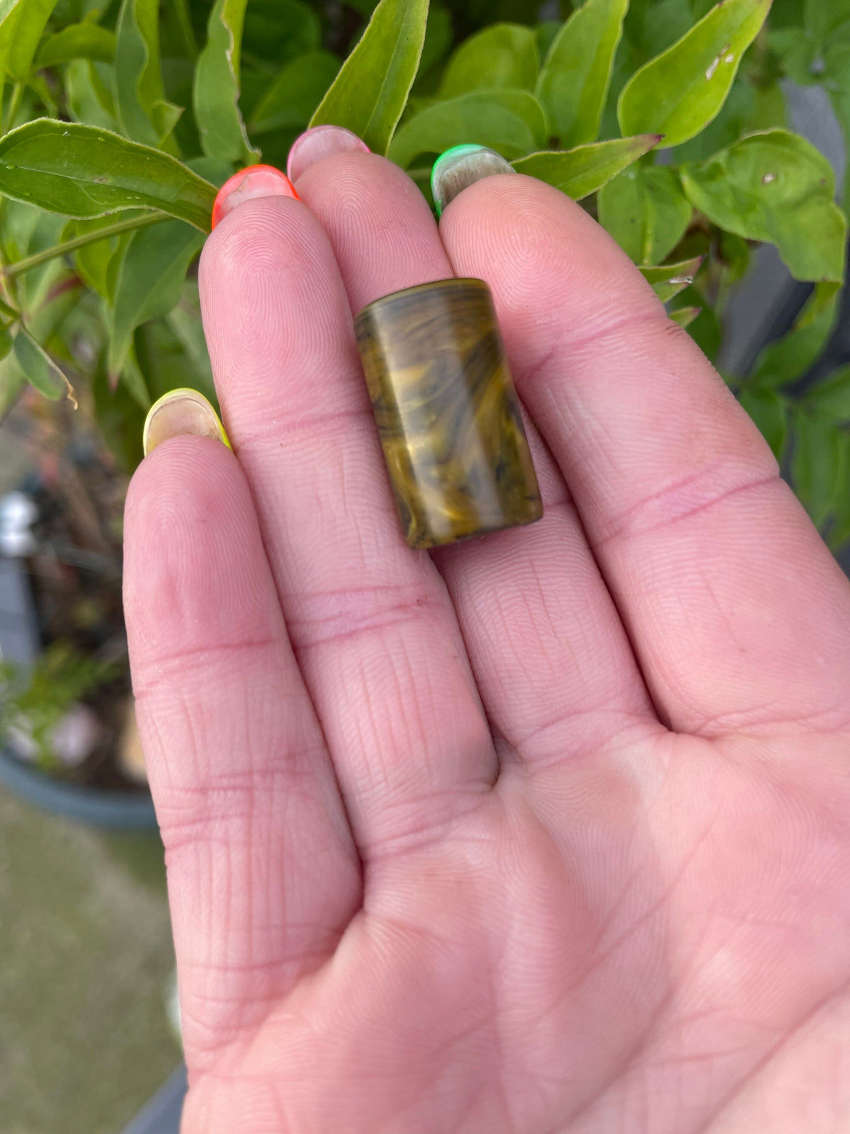 Mustard Acrylic Dreadlock Bead