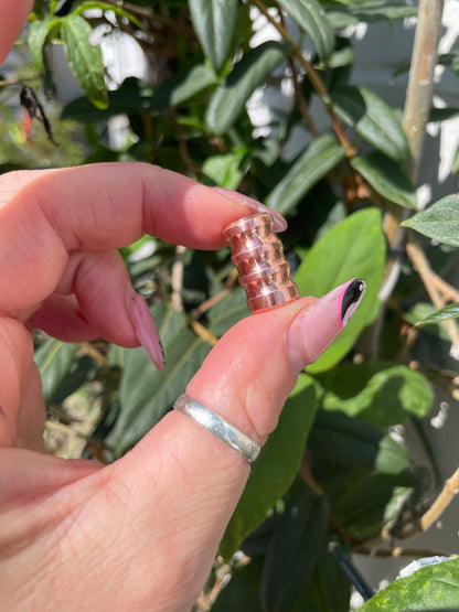 Groovy Copper Dreadlock Bead