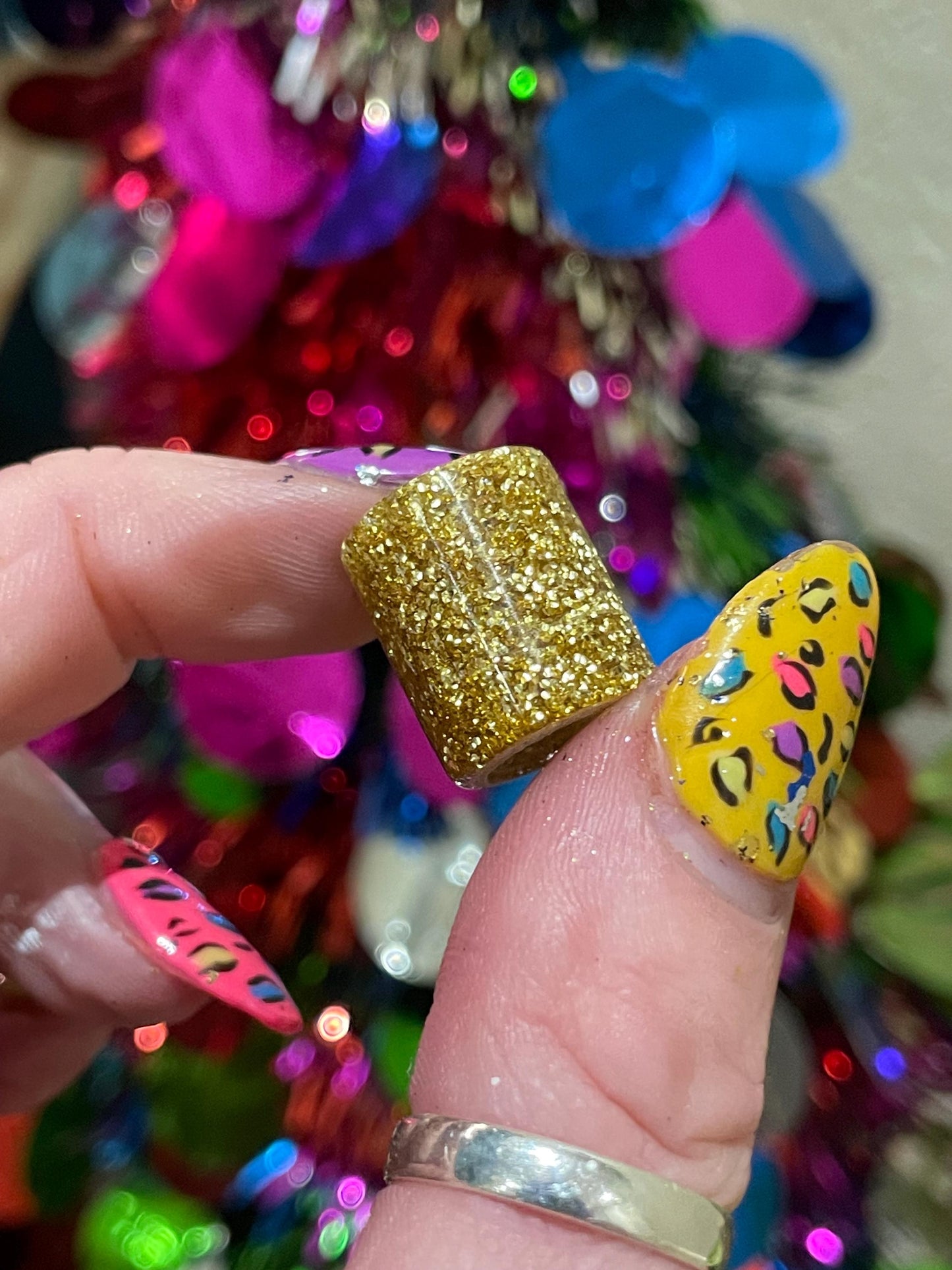 Glitter Collection Acrylic Dreadlock Beads