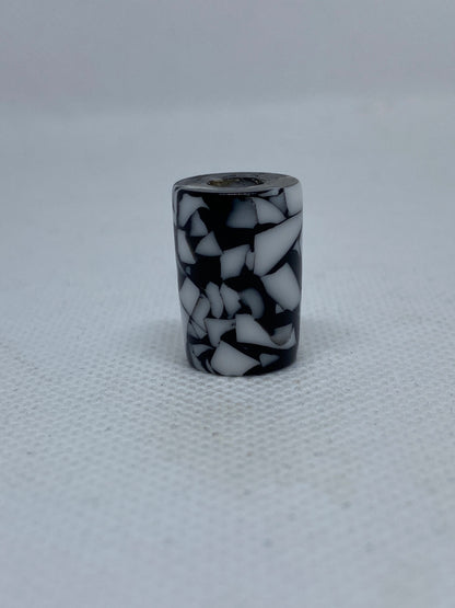 Monochrome Chip Acrylic Dreadlock Bead