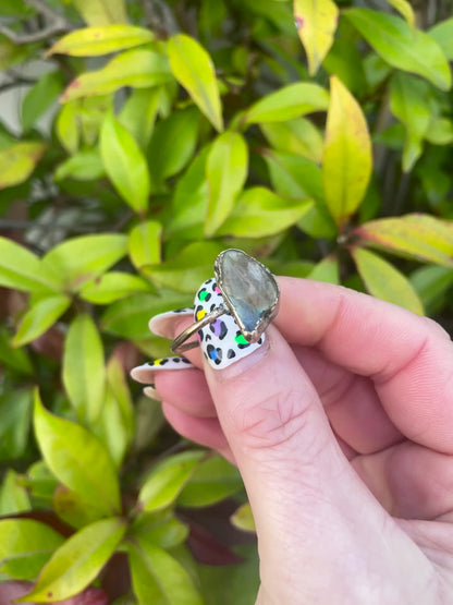 Flashy Lab silver plated ring