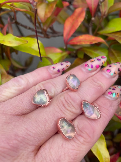 Floating Aura Quartz Crystal Beads