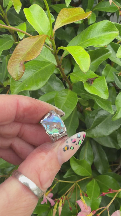 8mm “Eye” abalone shell bead